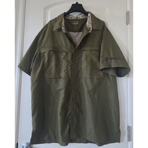 Game Guard GG Collection Outdoor Short Sleeve Button-up Shirt Men's Size XL